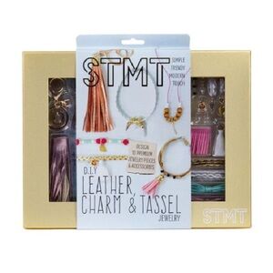NIB DIY Leather, Charms & Tassel Jewelry
